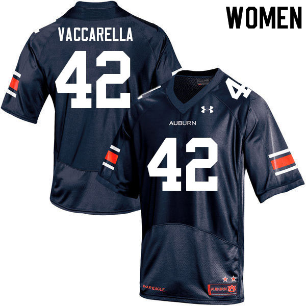 Women #42 Kyle Vaccarella Auburn Tigers College Football Jerseys Sale-Navy